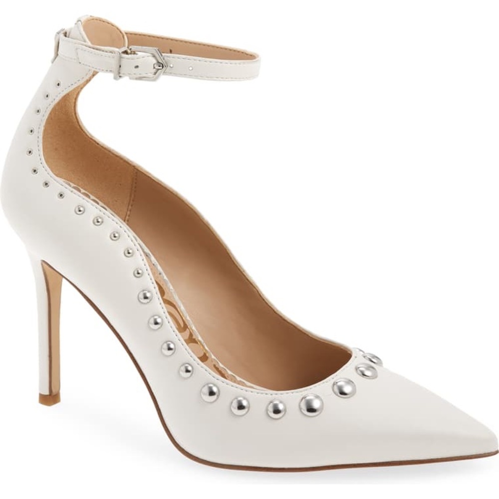 Sam Edelman Studded/ankle strap Pump 7.5 White